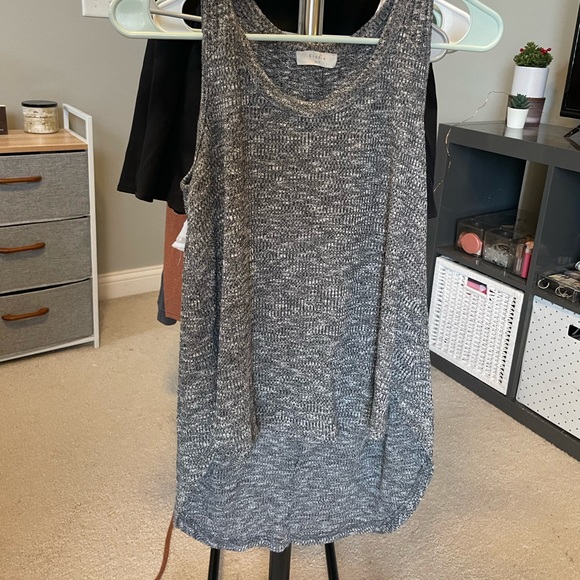 Grey Tank Top Sweater - Picture 1 of 2